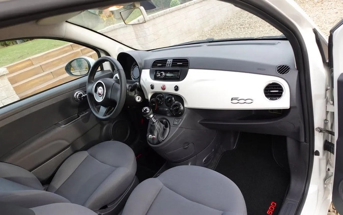 Fiat 500 cena 21900 przebieg: 133000, rok produkcji 2010 z Osieczna małe 92